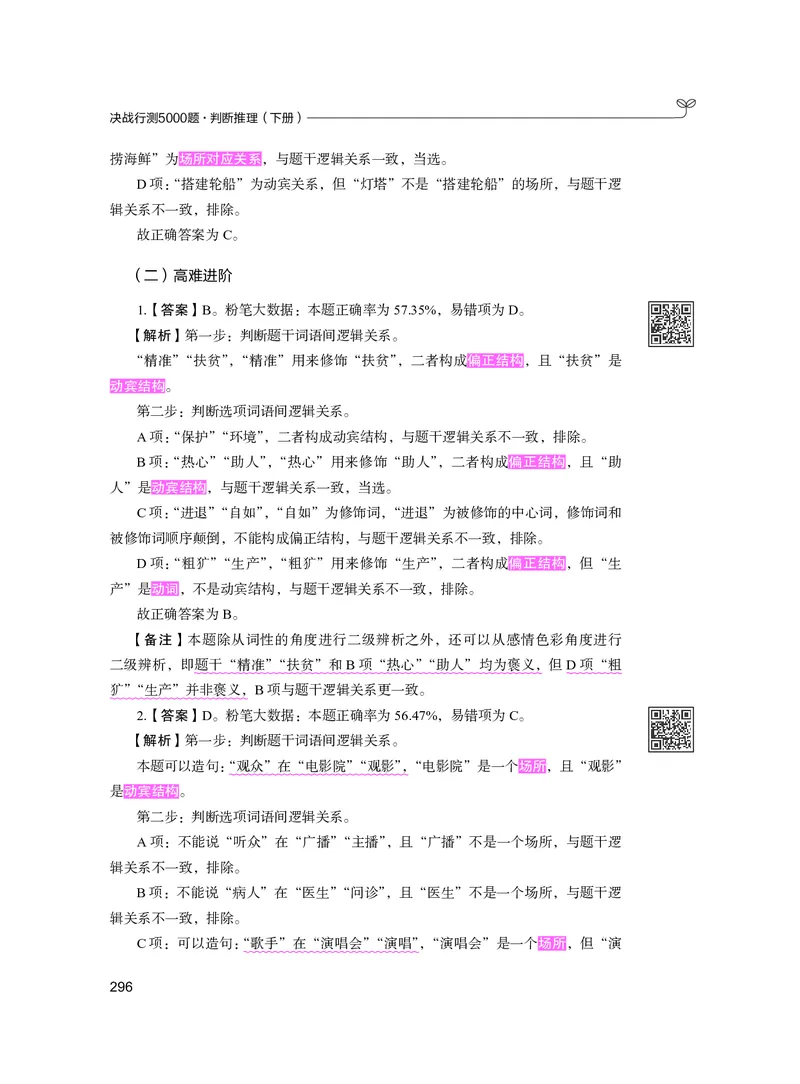 公务员考试辅导用书&middot;决战行测5000题（判断推理）（下册）2025版_26吉林考备考资料包_11省考刷题包_04决战行测5000题_行测5000题2024年6月版次
