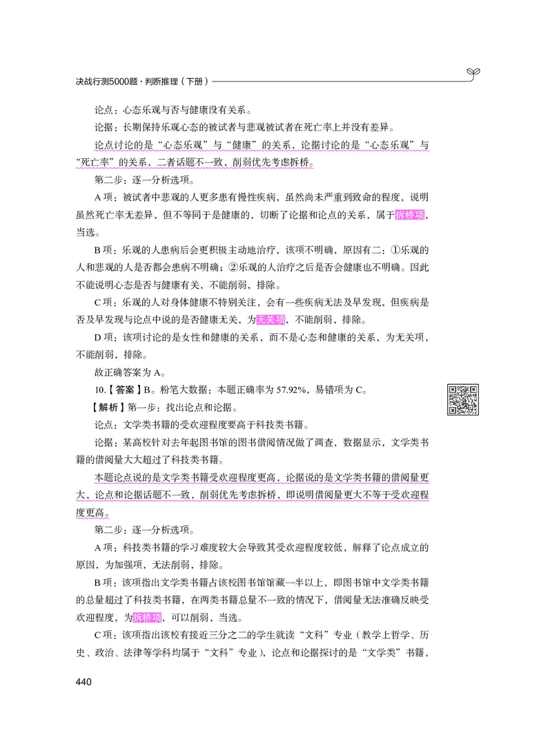 公务员考试辅导用书&middot;决战行测5000题（判断推理）（下册）2025版_26吉林考备考资料包_11省考刷题包_04决战行测5000题_行测5000题2024年6月版次