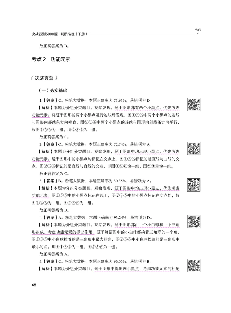 公务员考试辅导用书&middot;决战行测5000题（判断推理）（下册）2025版_26吉林考备考资料包_11省考刷题包_04决战行测5000题_行测5000题2024年6月版次