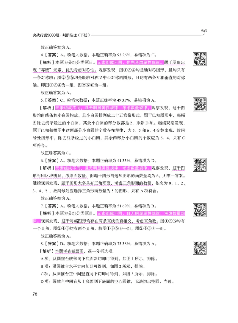 公务员考试辅导用书&middot;决战行测5000题（判断推理）（下册）2025版_26吉林考备考资料包_11省考刷题包_04决战行测5000题_行测5000题2024年6月版次