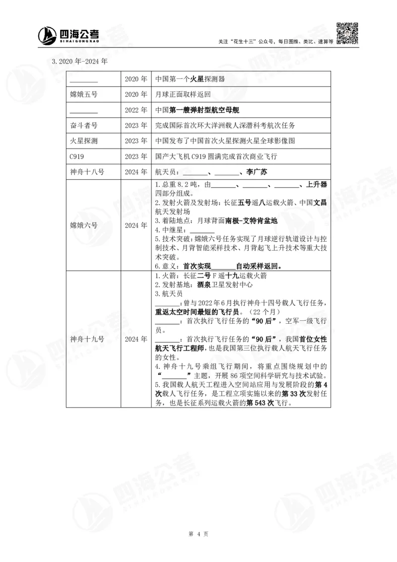 25上常识系统班&mdash;科技常识挖空背诵版（讲义-T即答案）_2026考公资料_花生十三合集_旗舰班-省考2025花生十三省考系统班（花生行测+飞扬申论）⭐_行测2025花生省考系统班_讲义