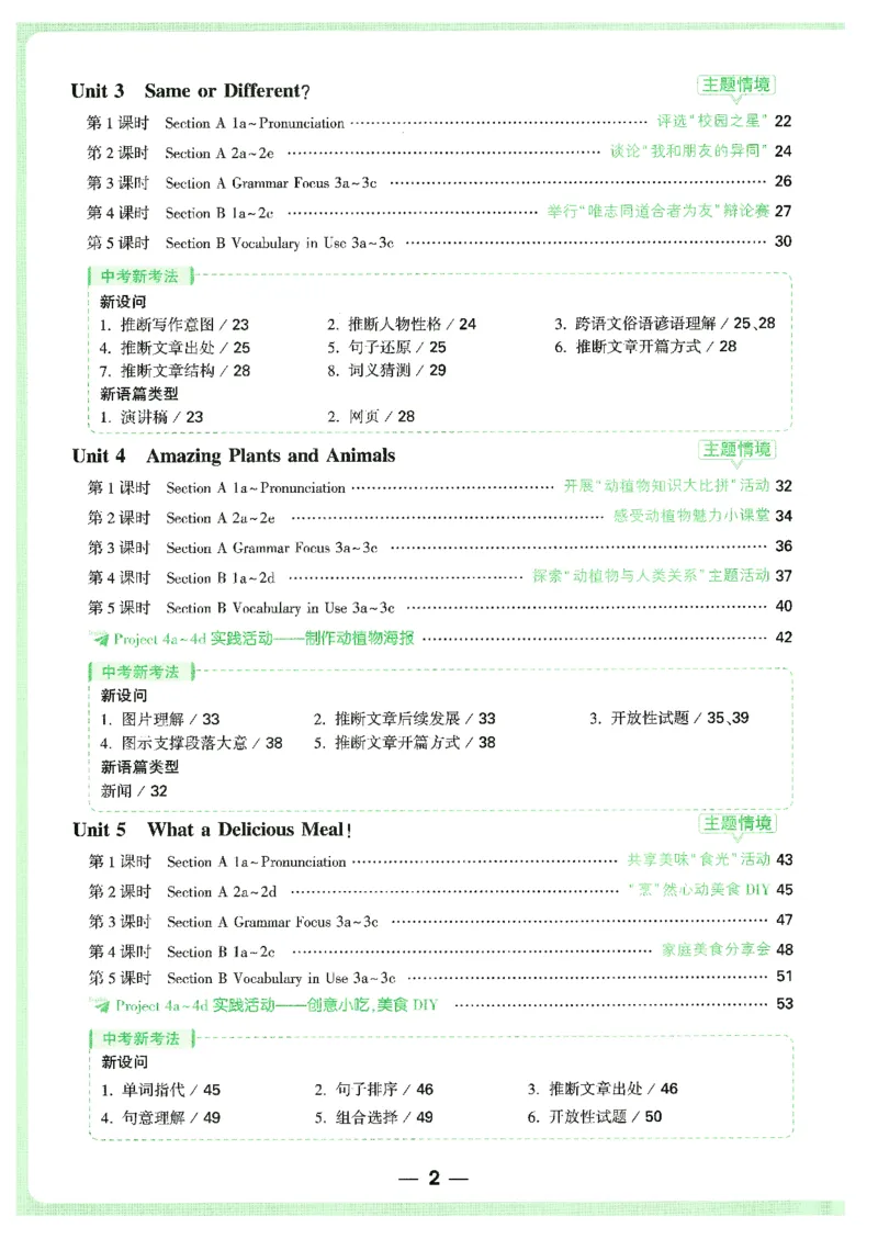 情景题与中考新考法-八英上册_2026万唯系列预习复习_2026版初中《万唯情景题》与中考新考法8年级上册（英语）