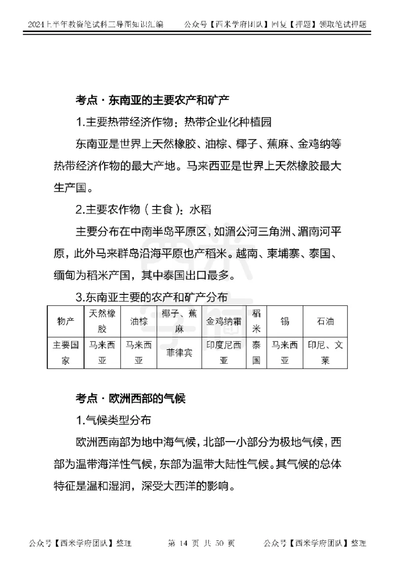 初中地理知识点汇编_4-教培资料-26年最新资料-同步更新_初中高中教资_03科三专项（进去保存报考的学科即可）_01科目三FB网课、三色速记手册、知识点导图等推荐_初中