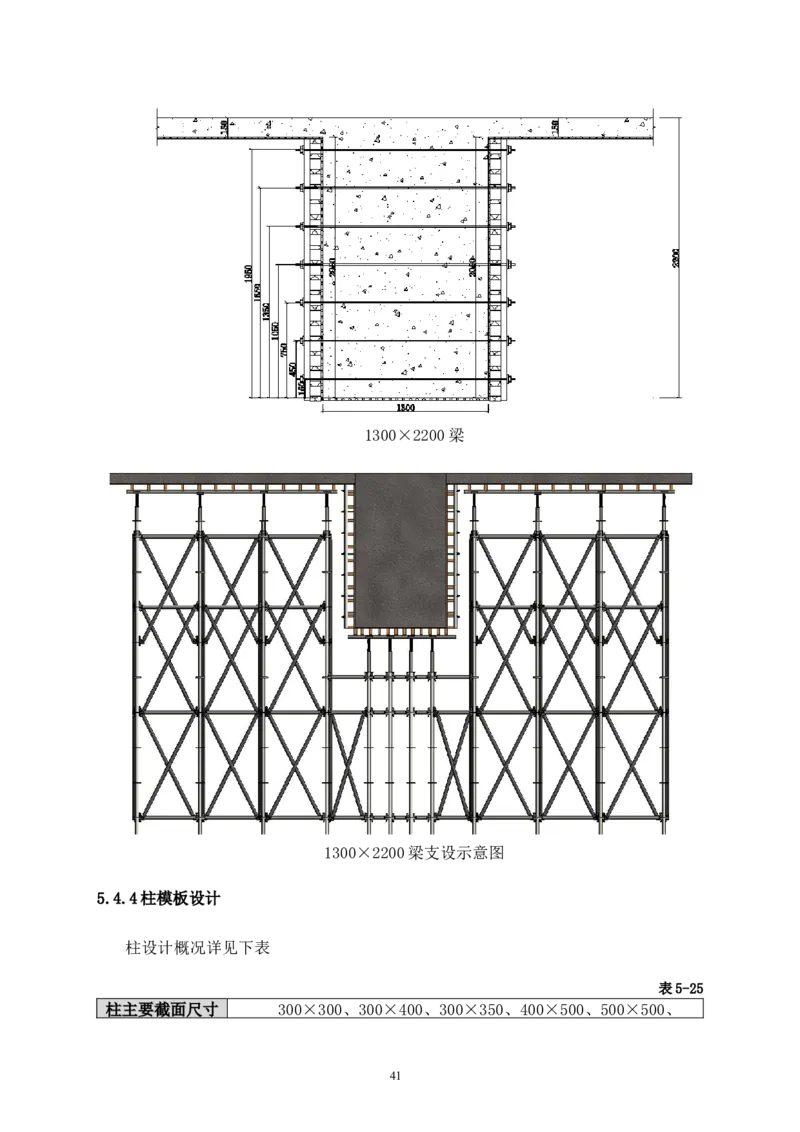 二等奖-万达茂高大模板支撑体系施工方案-一公司_2021-2023年优秀施组方案_施工方案_万达茂高大模板支撑体系施工方案