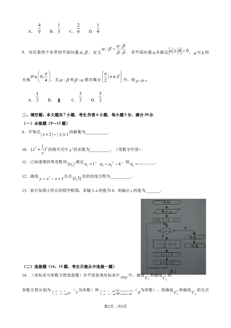 2012年高考数学试卷（理）（广东）（空白卷）_1.高考2025全国各省真题+答案_01.2008-2024全国高考真题（按省份分类）_4.广东_2008-2024&middot;（广东）数学高考真题