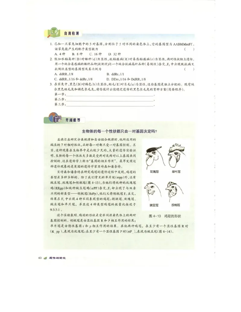 北师大版高中生物必修2电子课本_4-教培资料-26年最新资料-同步更新_初中高中教资_03科三专项（进去保存报考的学科即可）_02科三专项（笔记真题思维导图教学设计版本二）