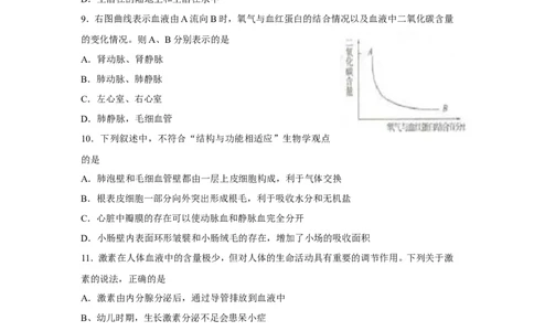2018年菏泽市中考生物试题_中考真题_8.生物中考真题2015-2024年_地区卷_山东省_菏泽生物10-22