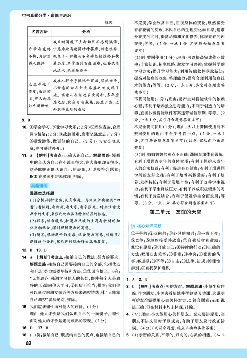 名师讲评式解析_2026万唯系列预习复习_2026版初中《万唯》中考真题分类与新考法（语数外物历道生）_2026万唯中考道法分类与新考法