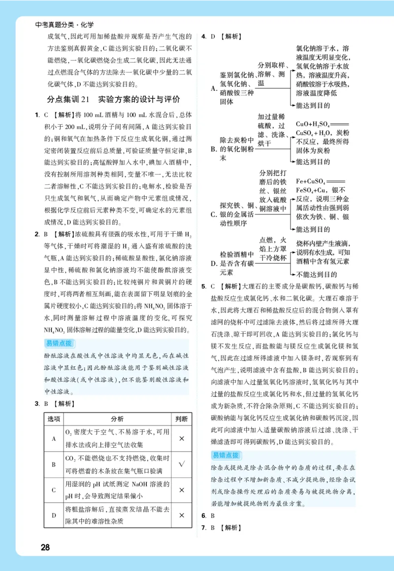 主题二_五全解全析_2026万唯系列预习复习_2026版初中《万唯中考真题》分类与新考法（化学地理）_化学
