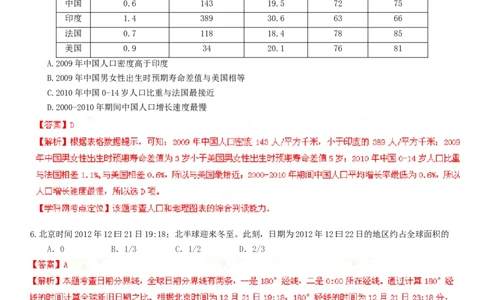 2013年高考地理试卷（广东）（解析卷）_1.高考2025全国各省真题+答案_01.2008-2024全国高考真题（按省份分类）_4.广东_2008-2024&middot;（广东）地理高考真题