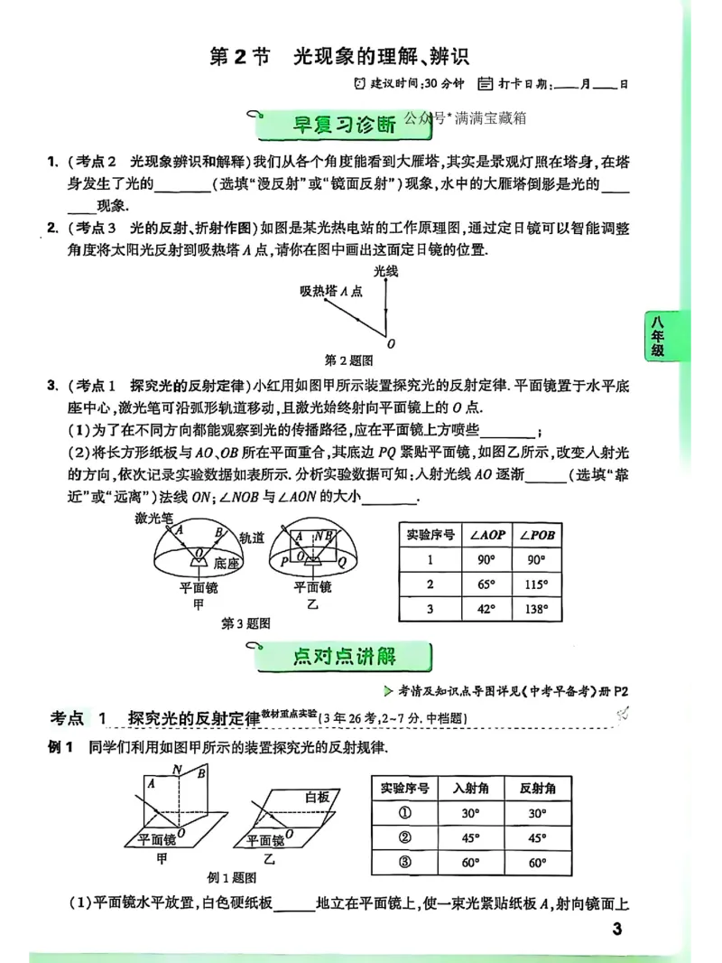 物理_2026万唯系列预习复习_2026版初中《万唯早复习》中考物理