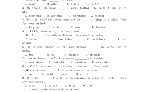 2018辽宁省本溪市中考英语真题及答案_中考真题_3.英语中考真题2015-2024年_地区卷_辽宁省_辽宁英语_辽宁英语_本溪英语18-22