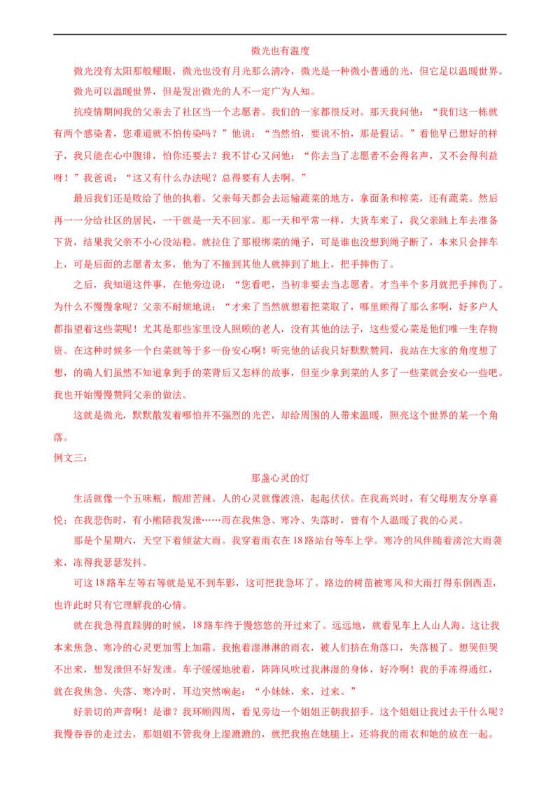 第40讲审题定中心（练习）（全国通用）（解析版）_120中考语文全套复习_中考语文复习总复习_一轮复习资料_完2024年中考语文一轮复习课件+讲义+练习（全国通用）