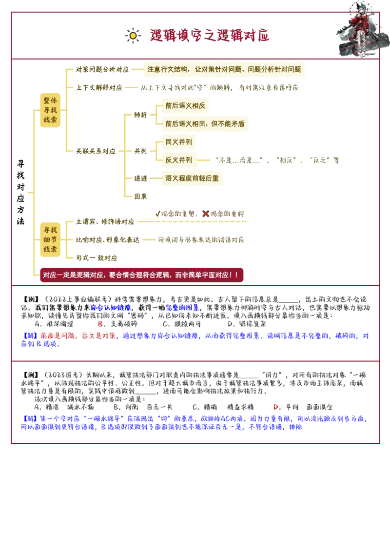 花生言语理解笔记_2026考公资料_（01）花生十三_0726花生行测笔记Q版无水印
