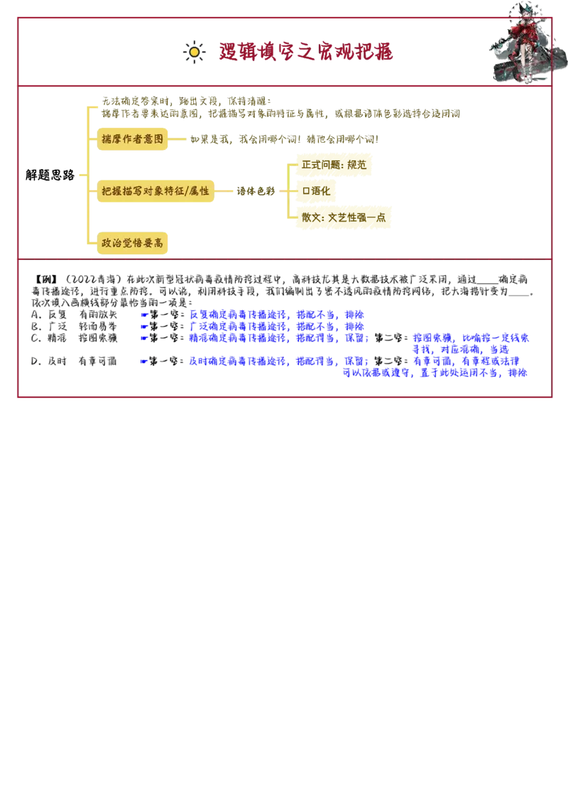 花生言语理解笔记_2026考公资料_（01）花生十三_0726花生行测笔记Q版无水印