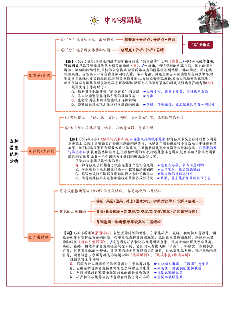 花生言语理解笔记_2026考公资料_（01）花生十三_0726花生行测笔记Q版无水印