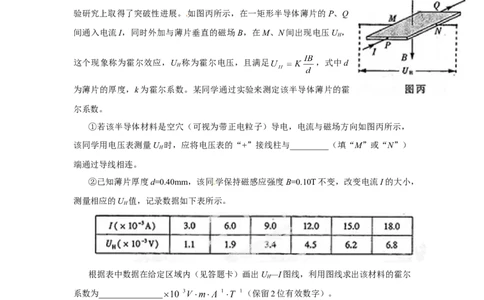 2013年高考物理试卷（山东）（空白卷）_1.高考2025全国各省真题+答案_01.2008-2024全国高考真题（按省份分类）_15.山东_2008-2024&middot;（山东）物理高考真题