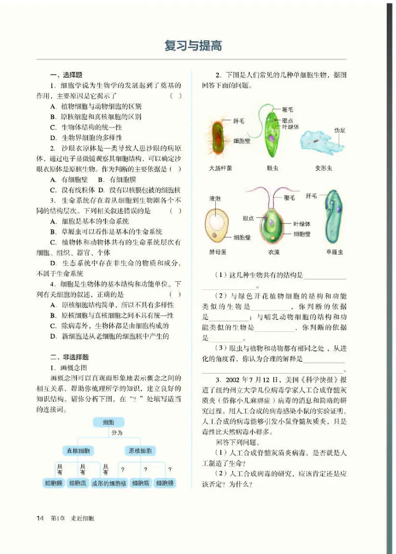 人教版生物必修1高清教材_4-教培资料-26年最新资料-同步更新_初中高中教资_03科三专项（进去保存报考的学科即可）_02科三专项（笔记真题思维导图教学设计版本二）