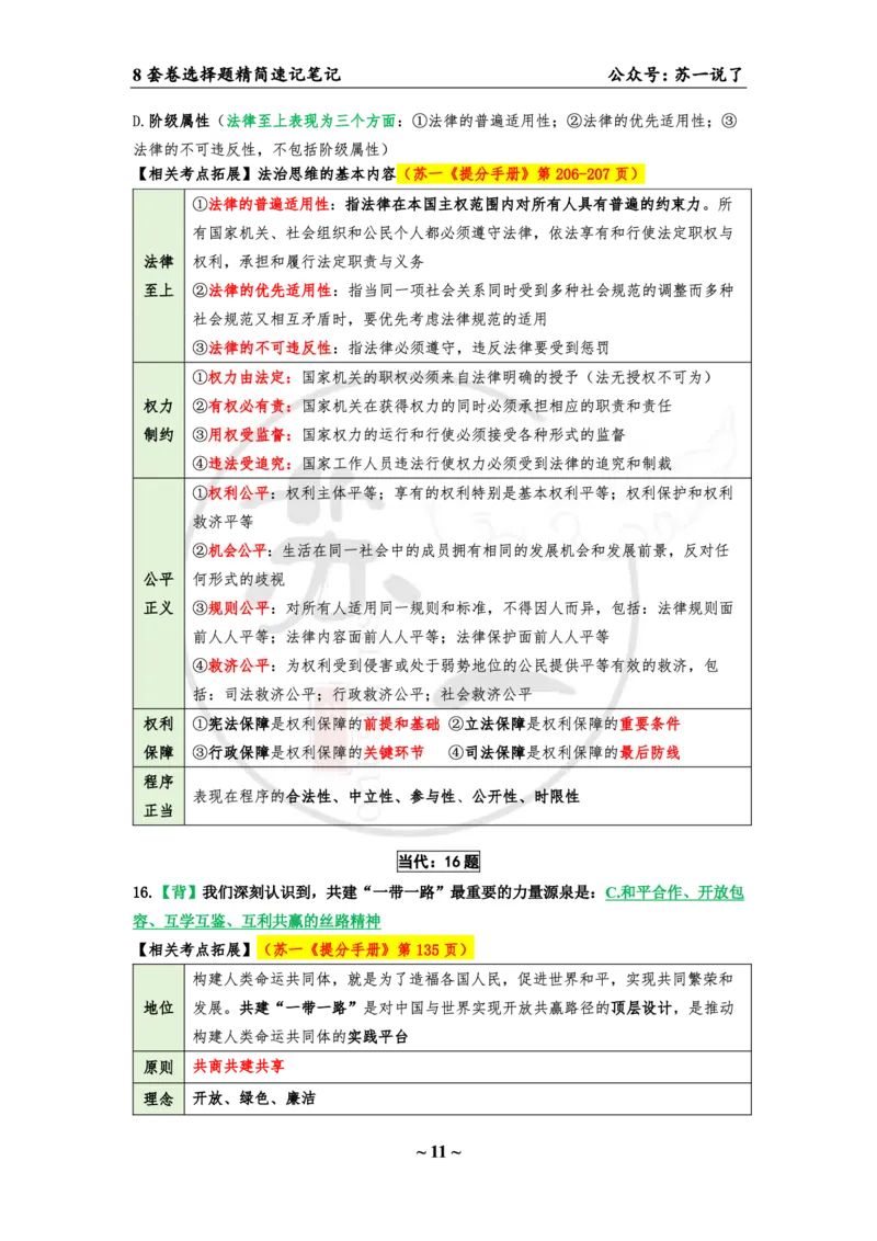 第一套（选择题）：速背笔记_2026考公资料_（49）政治理论合集_政治理论合集_2025考研政治pdf（笔记）_肖秀荣考研政治_24肖秀荣_24肖八背诵版_苏一