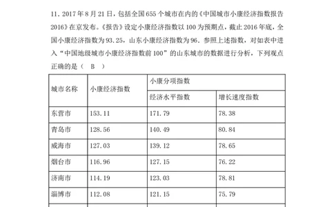 2018年山东省潍坊市中考政治试题及答案_中考真题_7.政治中考真题2015-2024年_地区卷_山东省_山东潍坊中考政治08-21_潍坊中考思想品德