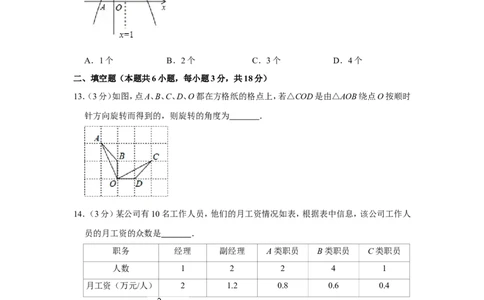 2018年湖南省衡阳市中考数学试卷_中考真题_2.数学中考真题2015-2024年_地区卷_湖南省_湖南衡阳数学10-22