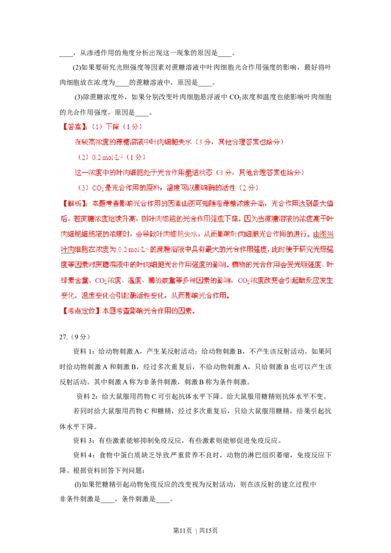 2012年高考生物试卷（海南）（解析卷）_1.高考2025全国各省真题+答案_01.2008-2024全国高考真题（按省份分类）_29.海南_2008-2024&middot;（海南）生物高考真题
