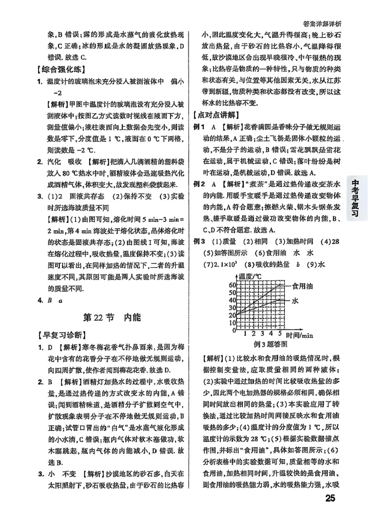 答案_2026万唯系列预习复习_2026版初中《万唯早复习》中考物理