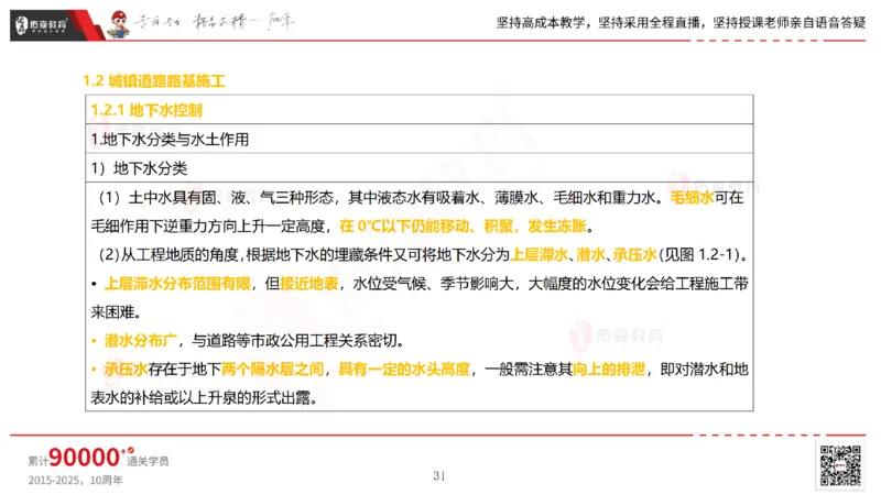 2025.2.23佑森教育林子婷授课一建市政实务《道路工程》专用讲义，版权所有，侵权必究_2026年一级建造师_2026年一建市政_2025年一建市政SVIP_02-基础精讲✿高端面授✿深度强化