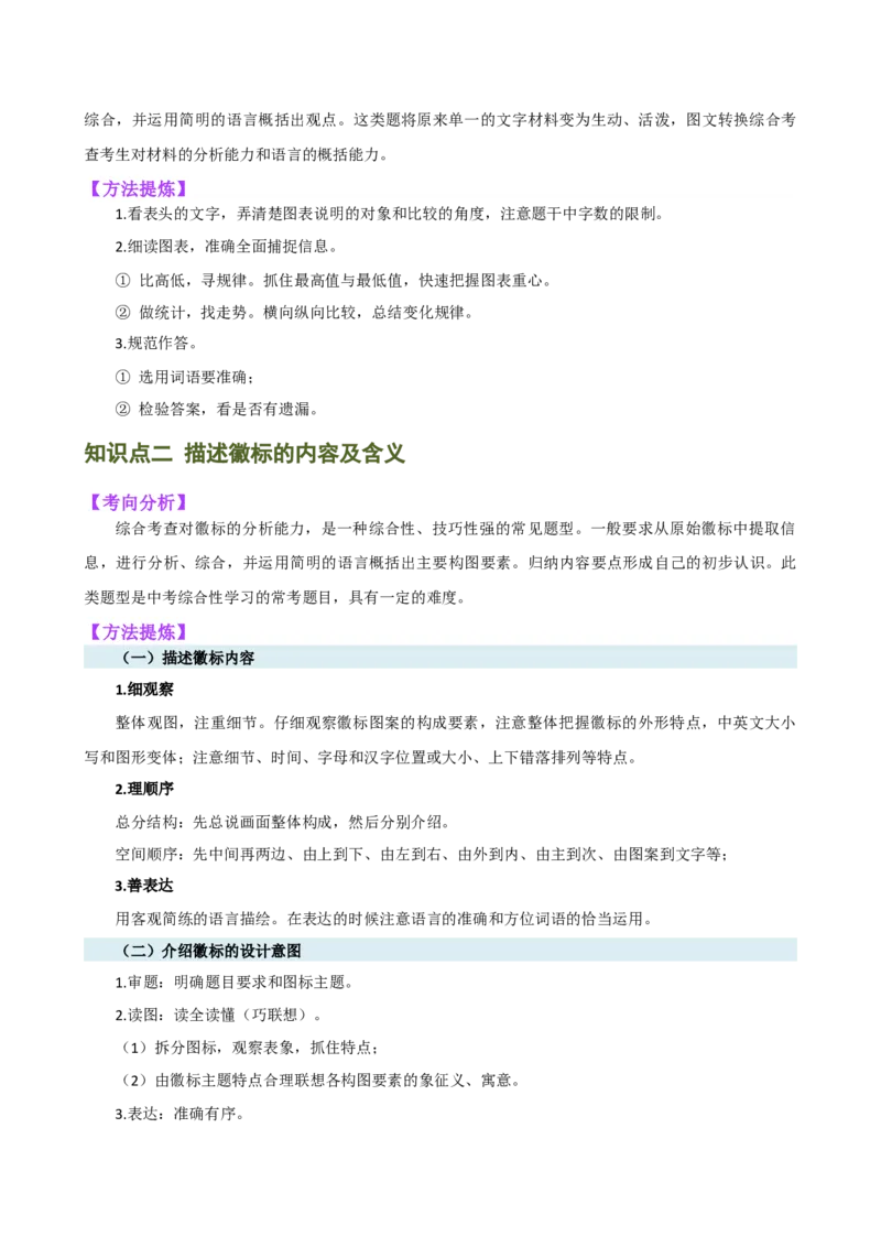 专题06综合性学习（信息概括、图文转换、对联标语）（讲练）（全国通用）（解析版）_120中考语文全套复习_中考语文复习总复习_二轮复习资料_模块一基础知识积累与运用_配套讲练