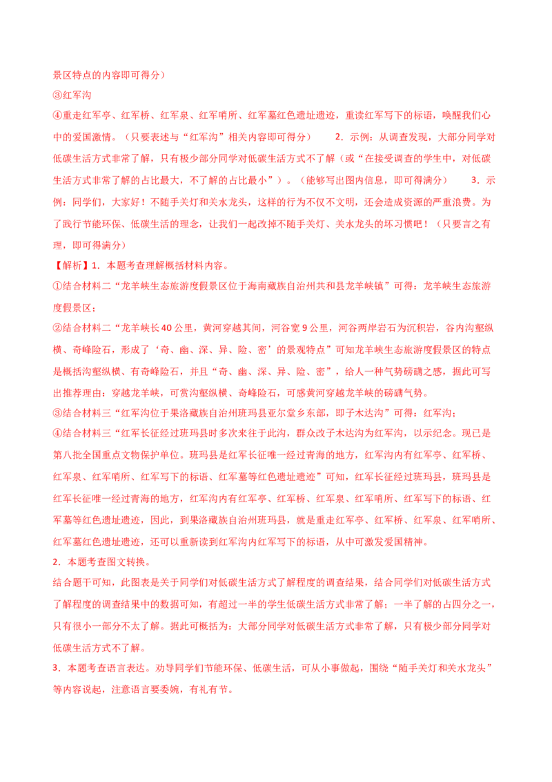 专题06综合性学习（信息概括、图文转换、对联标语）（讲练）（全国通用）（解析版）_120中考语文全套复习_中考语文复习总复习_二轮复习资料_模块一基础知识积累与运用_配套讲练