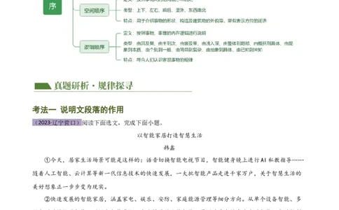 专题24说明文段落作用及说明顺序（讲练）（解析版）_120中考语文全套复习_中考语文复习总复习_二轮复习资料_完2024年中考语文二轮复习课件+讲义+练习（全国通用）