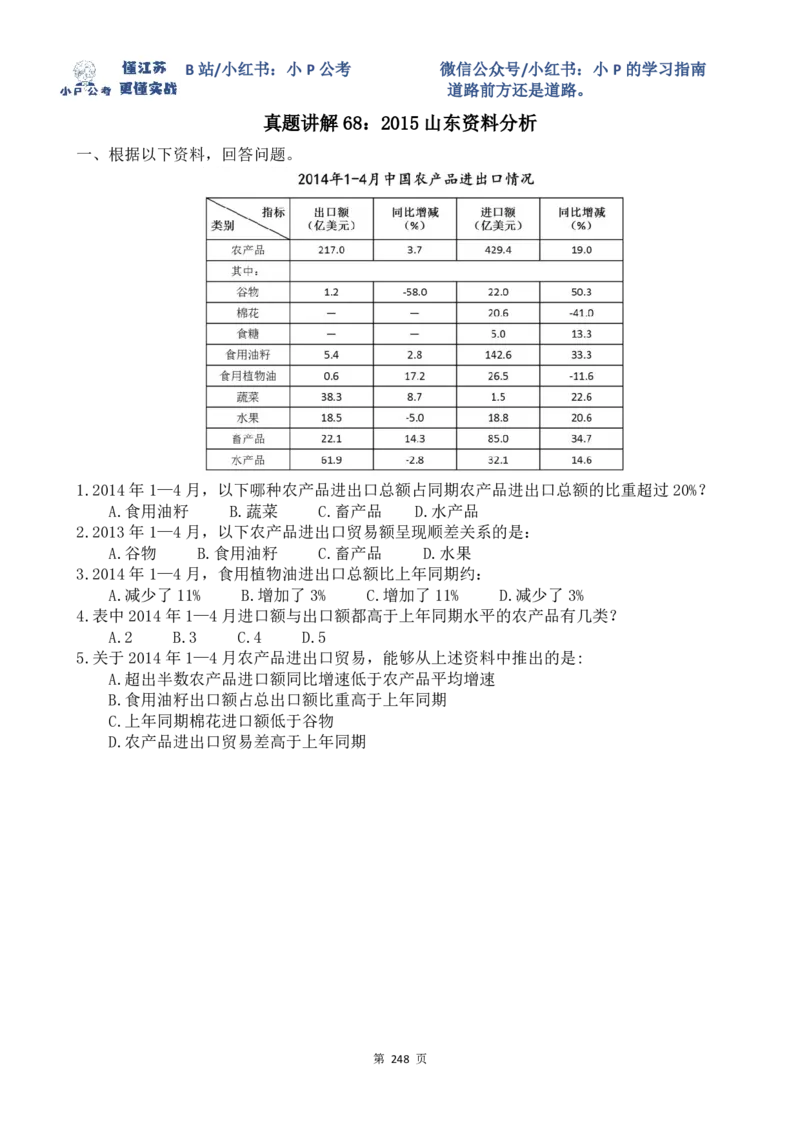 真题讲解61-68题目_2026考公资料_（12）小p公考_2025合集_行测小p公考（P神）公众号：上岸总站_资料分析刷题课（持续更新）_讲义