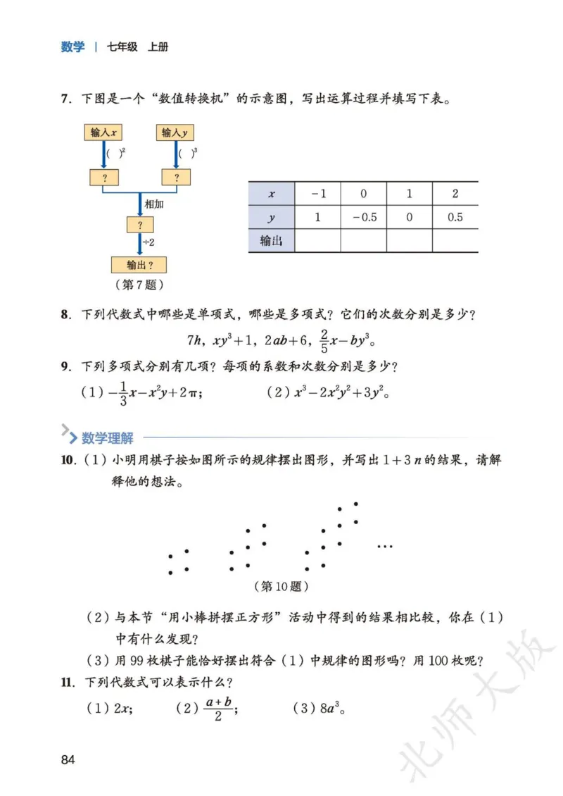 北师大7年级数学上册高清教材_4-教培资料-26年最新资料-同步更新_初中高中教资_03科三专项（进去保存报考的学科即可）_02科三专项（笔记真题思维导图教学设计版本二）