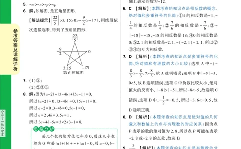 答案详解详析_2026万唯系列预习复习_2025版《万唯初中预习视频课》789年级上册多版本_2025版万唯新初一预习视频课数学人教版_视频_答案详解详析_答案详解详析