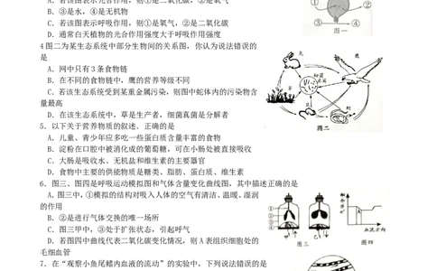 2019年四川省南充市中考生物真题及答案_中考真题_8.生物中考真题2015-2024年_地区卷_四川省_四川南充生物17-22