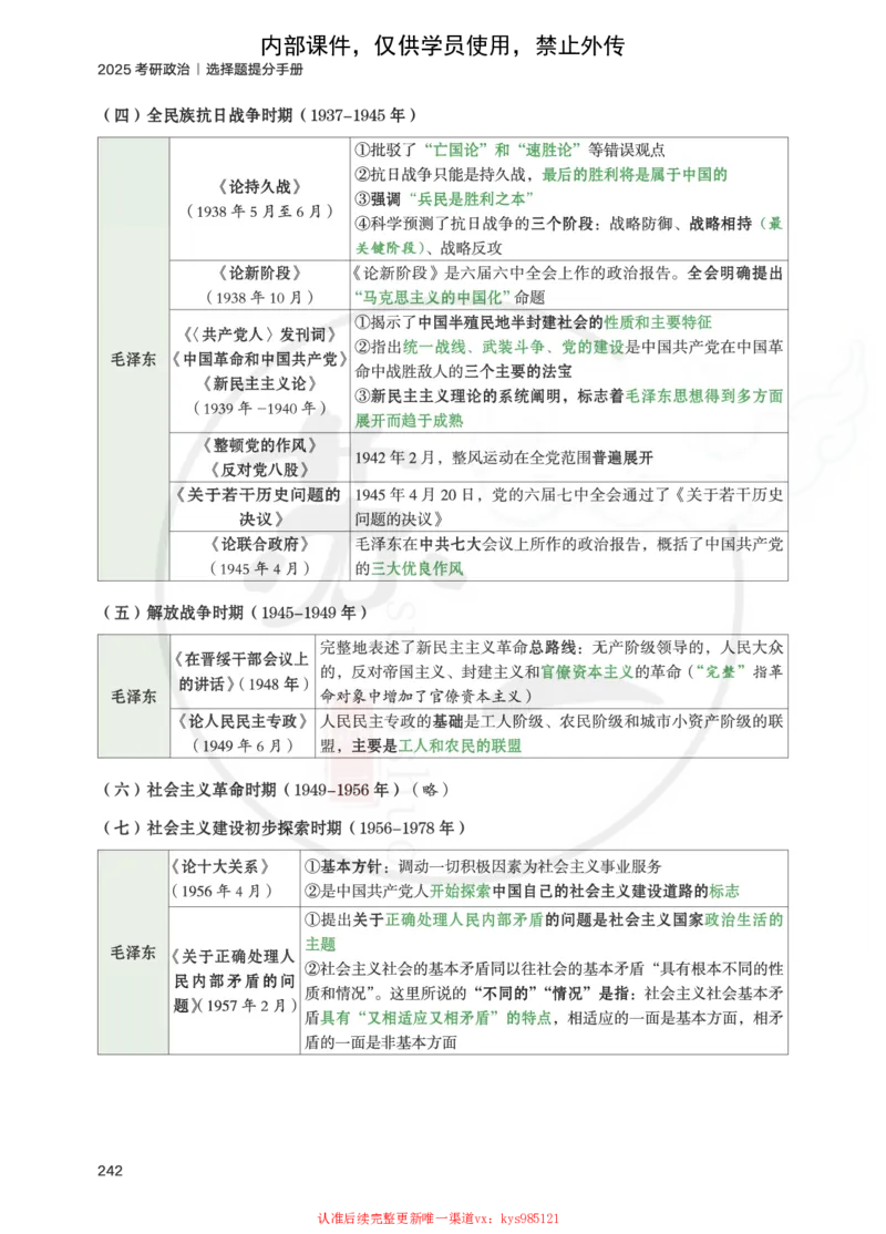 25提分手册：史纲（下篇）_2026考公资料_（49）政治理论合集_政治理论合集_2025考研政治_05.苏一_04.救命课程_00.课件资料_冲刺救命课&mdash;&mdash;史纲资料