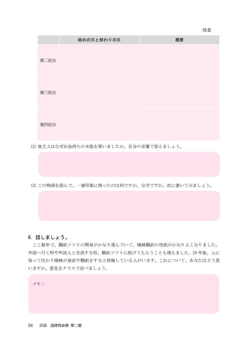 人教版日语选修第二册高清教材_4-教培资料-26年最新资料-同步更新_初中高中教资_03科三专项（进去保存报考的学科即可）_02科三专项（笔记真题思维导图教学设计版本二）