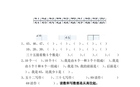 新人教版一年级数学下册期末考试复习知识要点_一年级上下册资料_小学一年级学习资料-25年更新版_1-04、小学一年级数学下册_1-4-1、复习、知识点、归纳汇总_人教版