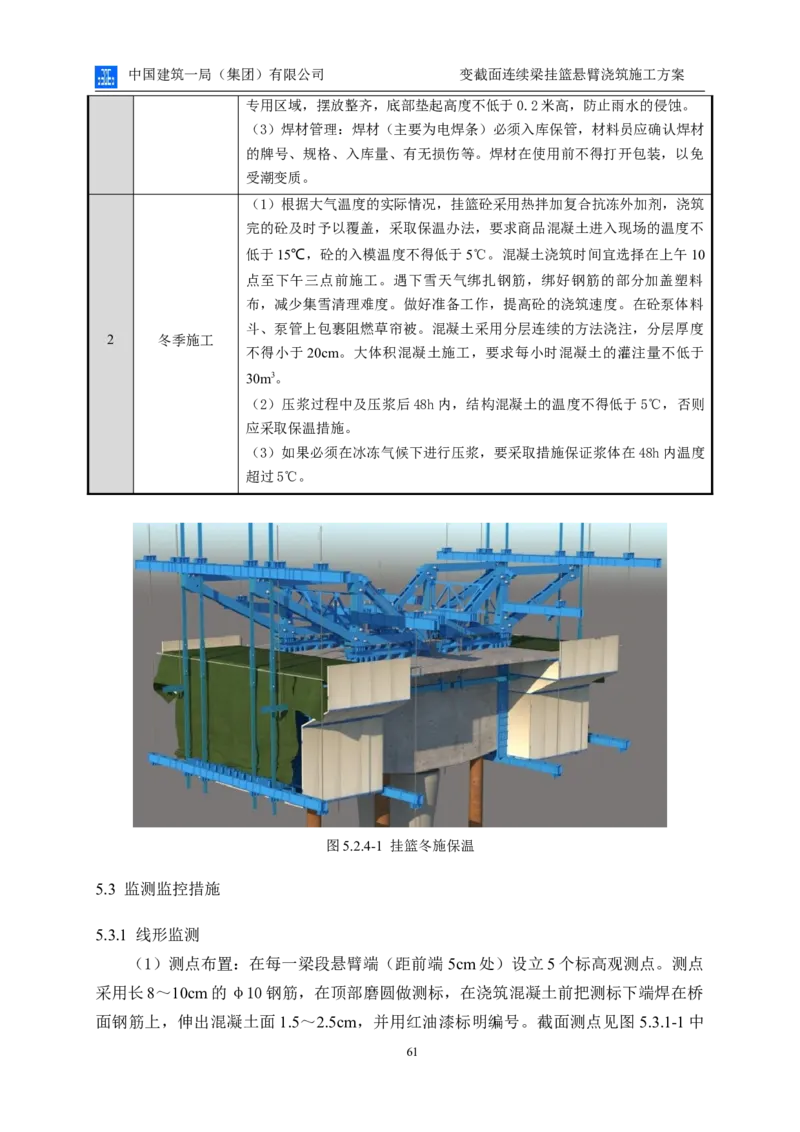 变截面连续梁挂篮悬臂浇筑施工方案_2021-2023年优秀施组方案_施工方案_方案06-变截面连续梁挂篮悬臂浇筑施工方案_1、施工方案正文