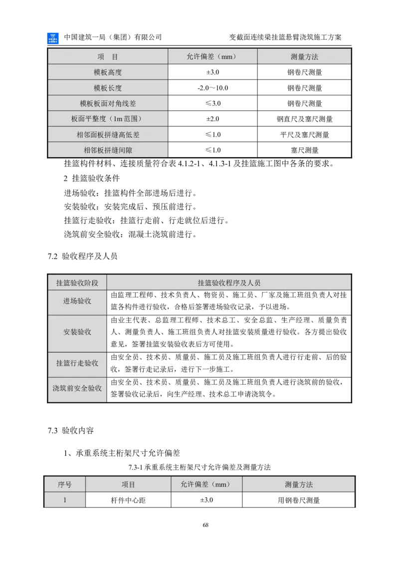 变截面连续梁挂篮悬臂浇筑施工方案_2021-2023年优秀施组方案_施工方案_方案06-变截面连续梁挂篮悬臂浇筑施工方案_1、施工方案正文