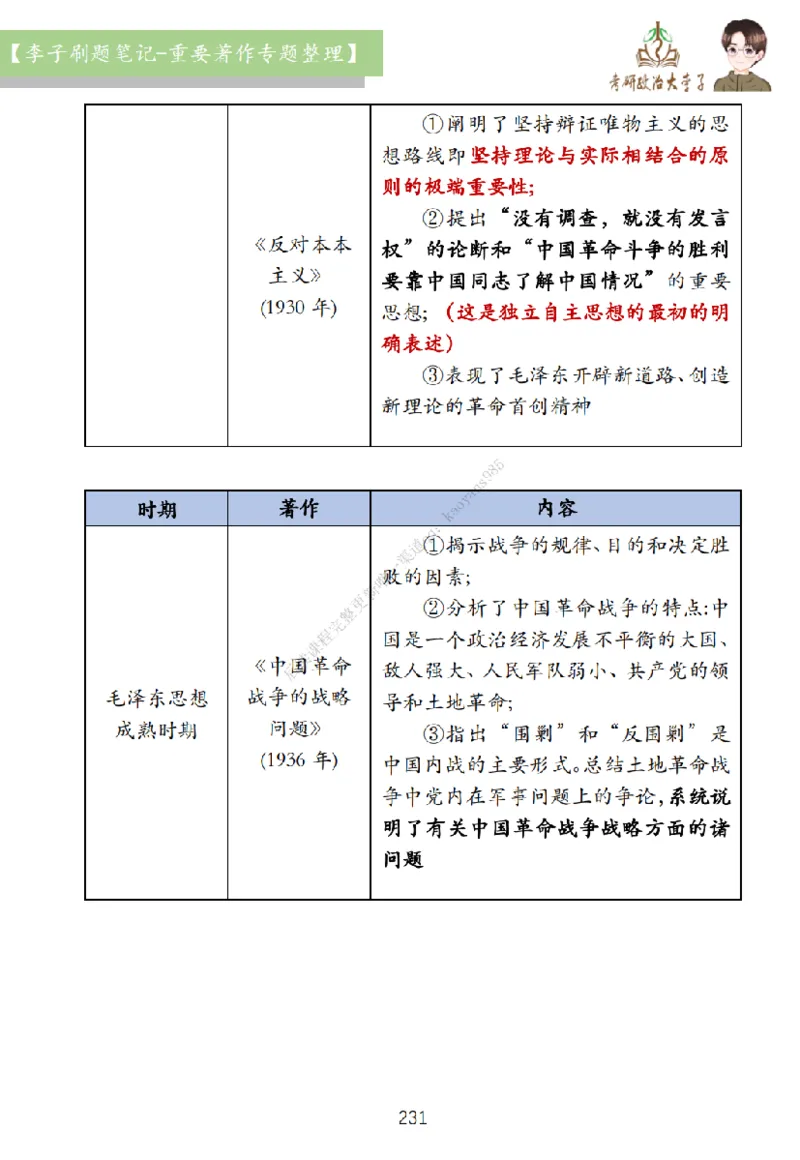 大李子刷题笔记史纲毛概篇_2026考公资料_（49）政治理论合集_政治理论合集_2025考研政治_11.大李子_00.课件讲义