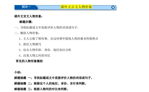 考点10课外文言文（人物形象）及限时训练（解析版）（全国通用）（解析版）_120中考语文全套复习_中考语文复习总复习_一轮复习资料_考点练_教师版（含答案解析）