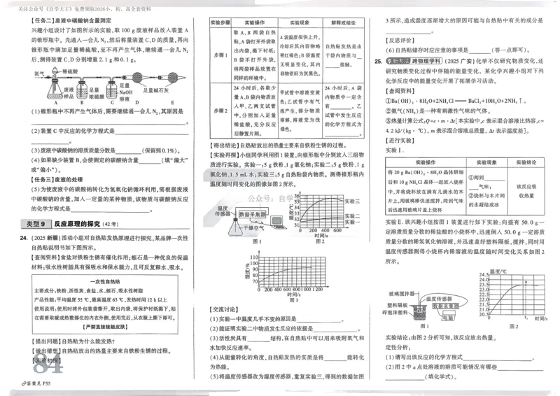 化学精准摸底小卷_2026万唯系列预习复习_2026版初中《万唯中考真题》分类与新考法（化学地理）_化学