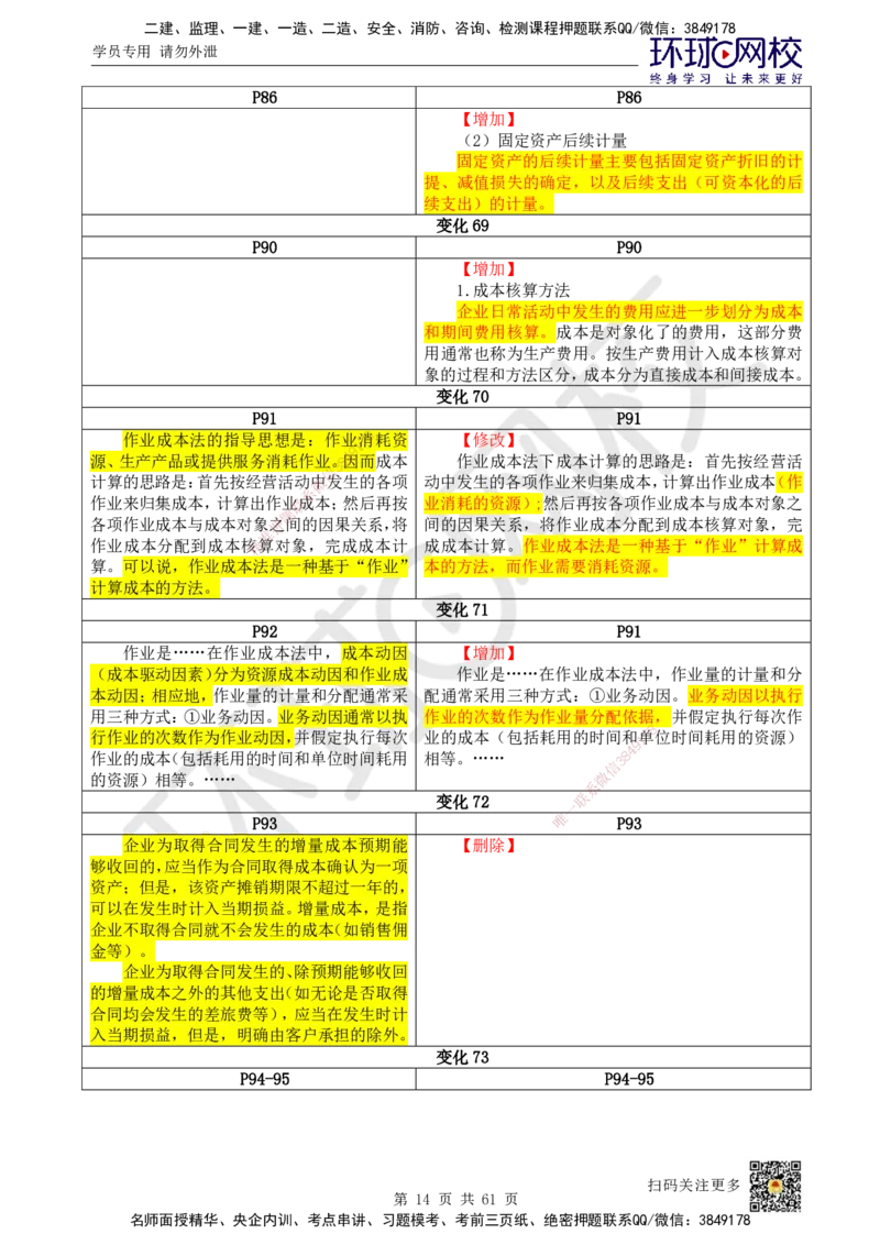 2025《建设工程经济》教材对比明细_2026年一级建造师_2026年一建经济_2025年一建经济SVIP_02-基础精讲✿高端面授✿深度强化_13-经济《备考指导班》张涌HQ