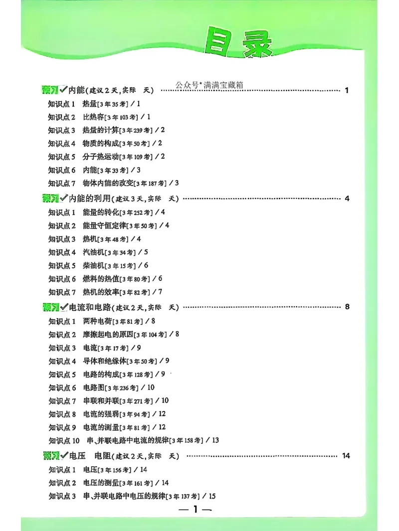 知识梳理_2026万唯系列预习复习_2026版初中《万唯早复习》中考物理
