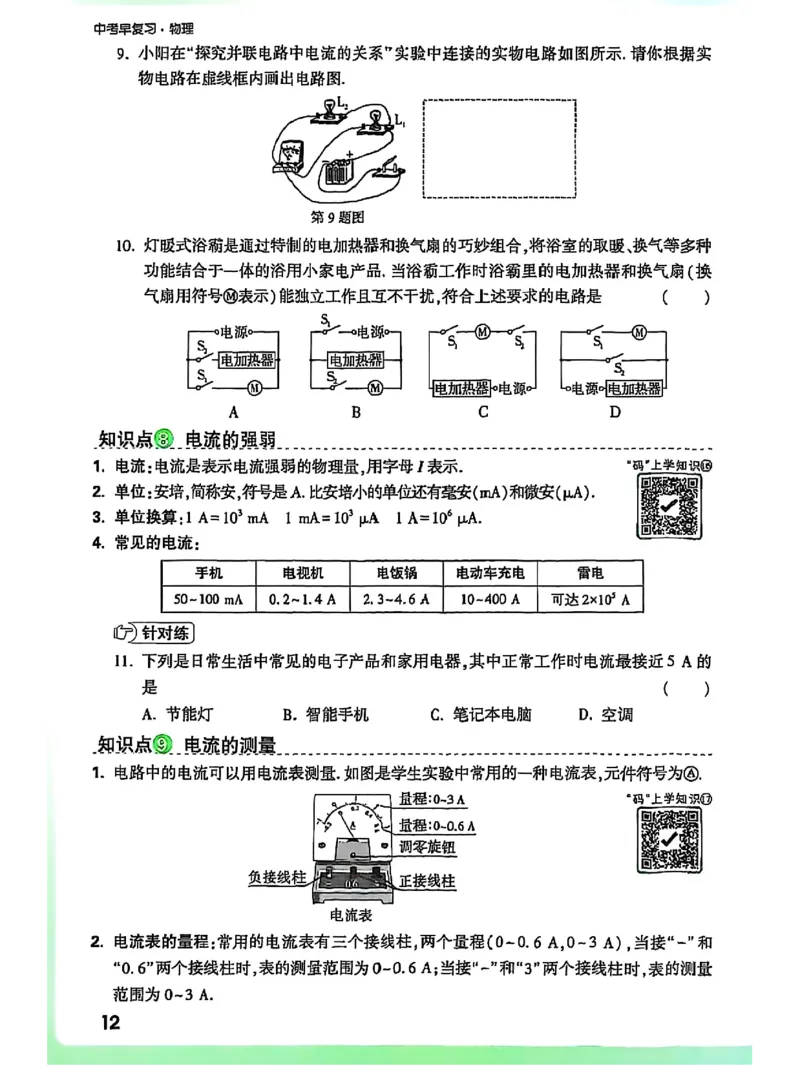 知识梳理_2026万唯系列预习复习_2026版初中《万唯早复习》中考物理