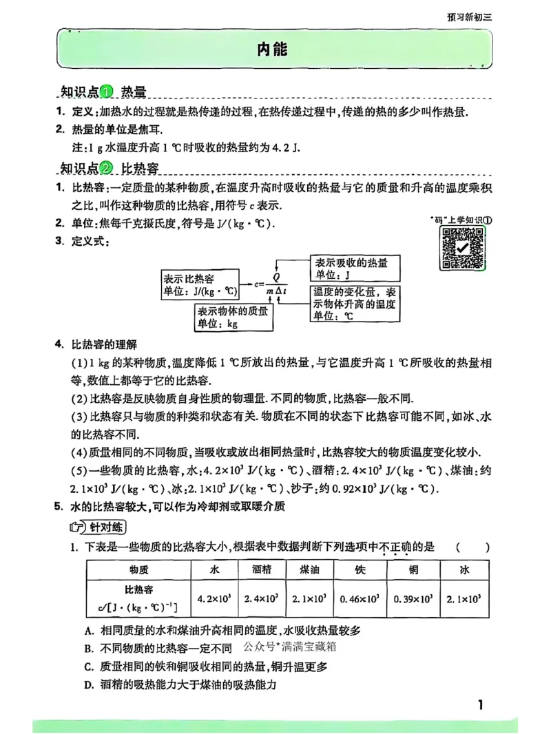 知识梳理_2026万唯系列预习复习_2026版初中《万唯早复习》中考物理