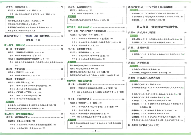 道法精准摸底小卷_2026万唯系列预习复习_2026版初中《万唯》中考真题分类与新考法（语数外物历道生）_2026万唯中考道法分类与新考法