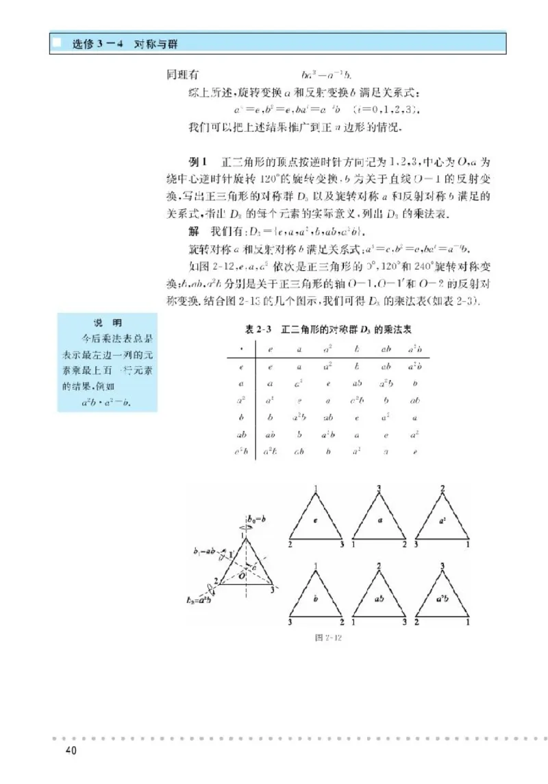 北师大高中数学选修3-4对称与群_4-教培资料-26年最新资料-同步更新_初中高中教资_03科三专项（进去保存报考的学科即可）_02科三专项（笔记真题思维导图教学设计版本二）