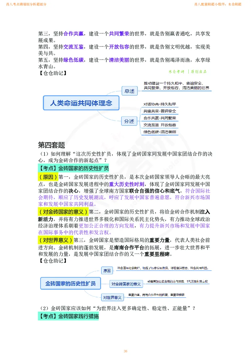 肖八考点精缩版分析题部分_2026考公资料_（49）政治理论合集_政治理论合集_2025考研政治pdf（笔记）_肖秀荣考研政治_24肖秀荣_24肖八背诵版_木仓